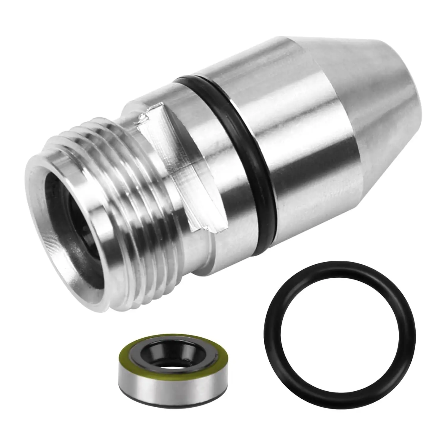 345215 Bullet Speedometer Gear Sleeve Housing untuk Chevy TH350 dengan O-Ring dan Kit Segel Berbalut Logam Suku Cadang Otomotif