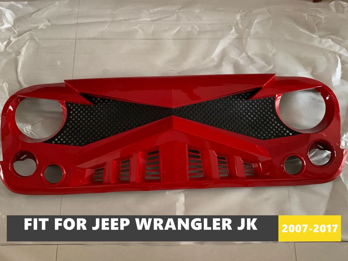 Good Quality ABS Front Middle Grill Racing Grills With 3 Colors Available Fit For Jeep Wrangler JK 2007-2017