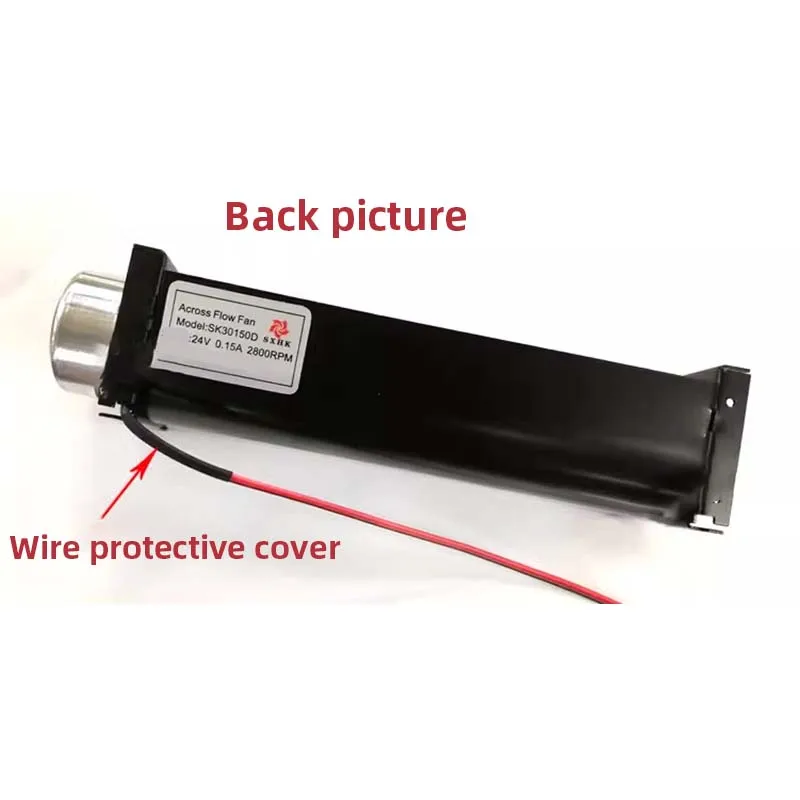 24V Brushless DC Cross Flow Blower 40cm Ball Bearing Quiet Large Airflow Ventilation Cooling Fan view 6