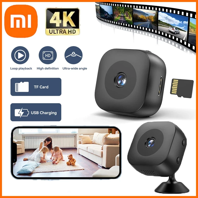Xiaomi Mini HD 4K Camera WiFi Wireless Monitoring Security Protection Remote Monitor Camcorders Video Surveillance Smart Home