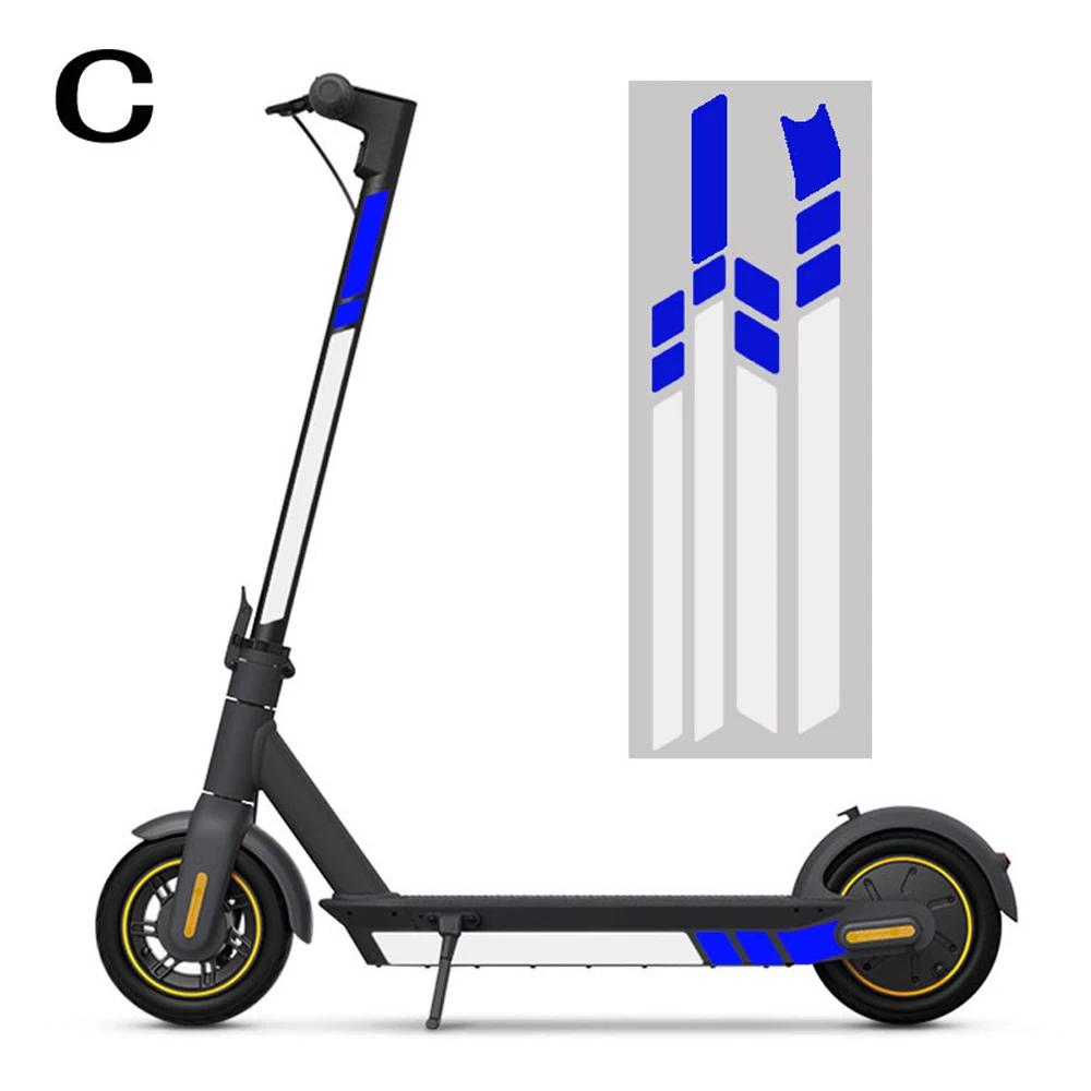 4 Stück Scooter Seitenabdeckung Reflektor für Segway Ninebot Max G30