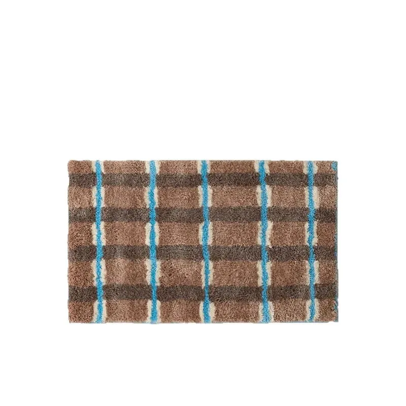 Tapete Macio Estilo Coreano VIKAMA: Antiderrapante, Absorvente de Água e Lavável para Decoração de Banheiro e Entrada