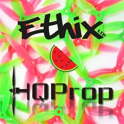 6Pairs(6CW+6CCW) HQPROP Ethix S3 5031 5X3.1X3 3-Blade Propeller Pink+Green