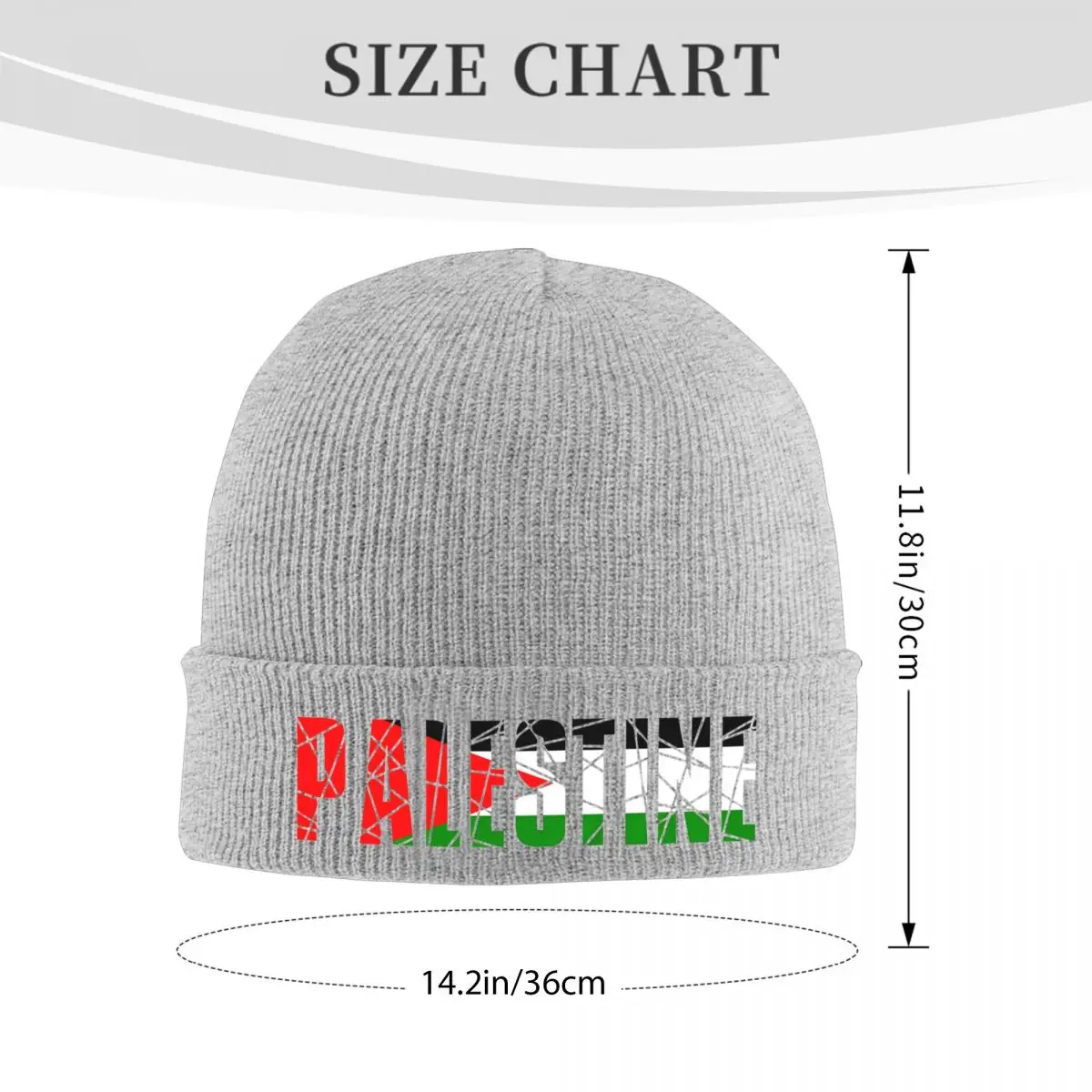 Palestines Flag Arabic Knitted Caps Women's Men's Beanie Winter Hat Hatta Kufiya Keffiyeh Warm Melon Cap