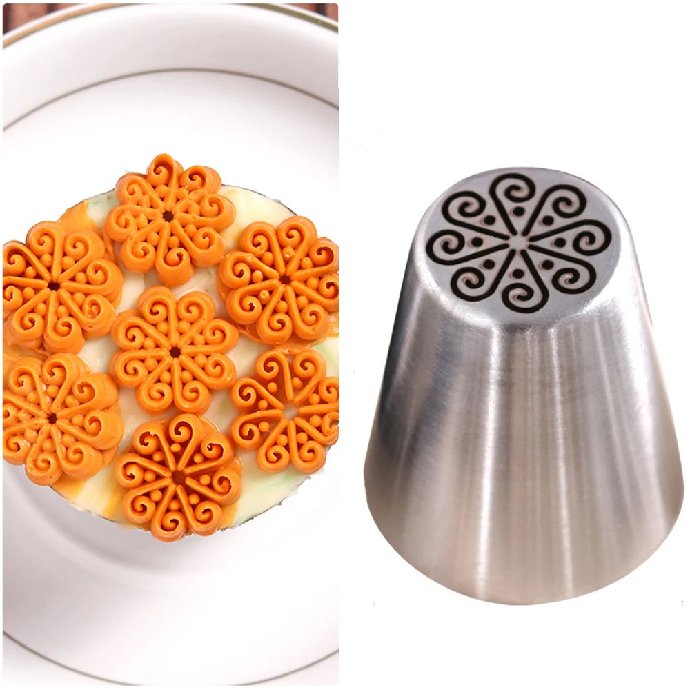 1PCS Russian Piping Cream Flower Nozzles Cake Decorating Too