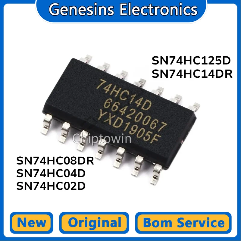 5/50/500 pcs Original SN74HC04D SN74HC02D SN74HC08DR SN74HC14DR SN74HC125D WN7
