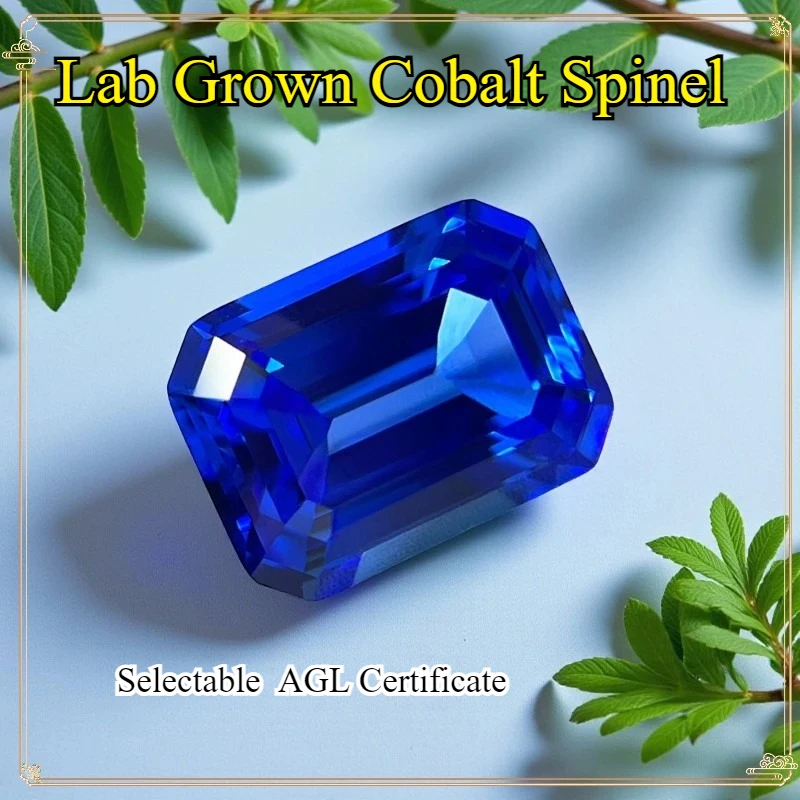 

Изумруды, вырезанные в лаборатории, кобальтовая шпинель VVS1, свободный драгоценный камень для DIY, подвески, изготовление ювелирных изделий, выборный сертификат AGL