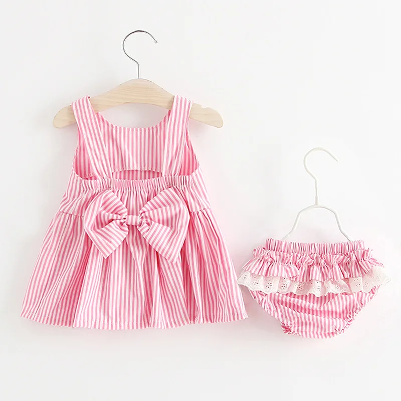 Baby Items Children Clothing Girl Casual Dress 2023 Summer New Sleeveless Dress Cute Girl Set Clothing Baby Dresses فساتين الطفل