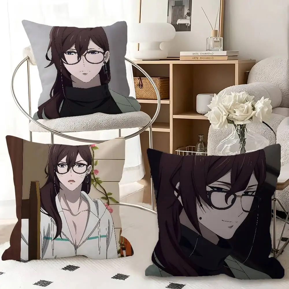 1pc Mist Flaive Visual Prison Pillow Case Fashion Square Pillowcase Bedroom Sofa Room Ins Decoration Leisure