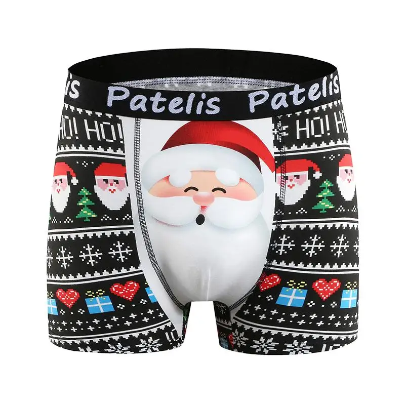 Big Size Men Boxers Christmas Cotton Underwear for 90-210kg Large Size 3XL 4XL 5XL 6XL Boxer Hombre 남성 팬티 Plus Size Men Clothing