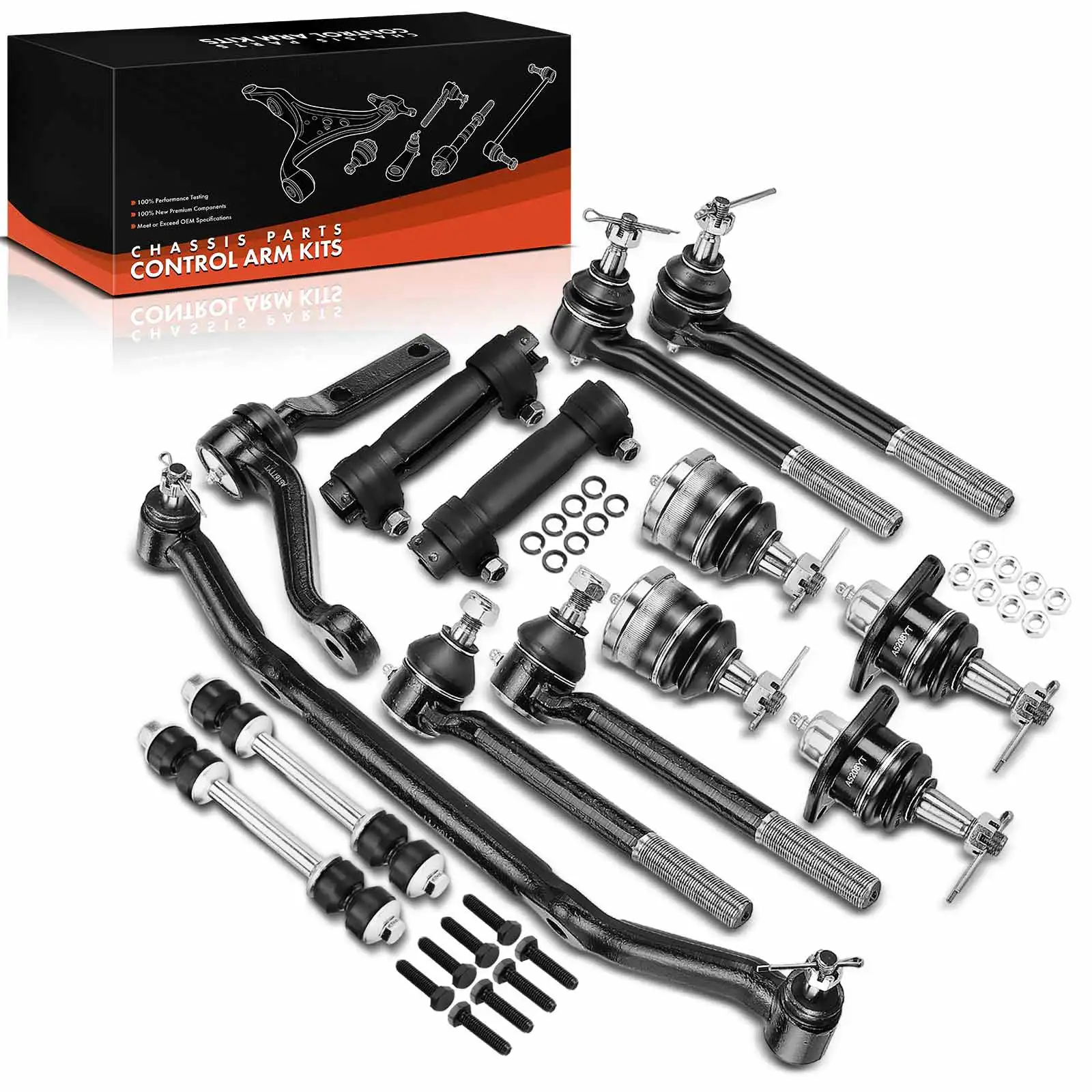 Frankberg 14-teilig Querlenker Satz Vorderachse Rechts unten für Chevrolet Blazer S10 Pick-up GMC Jimmy 7826854