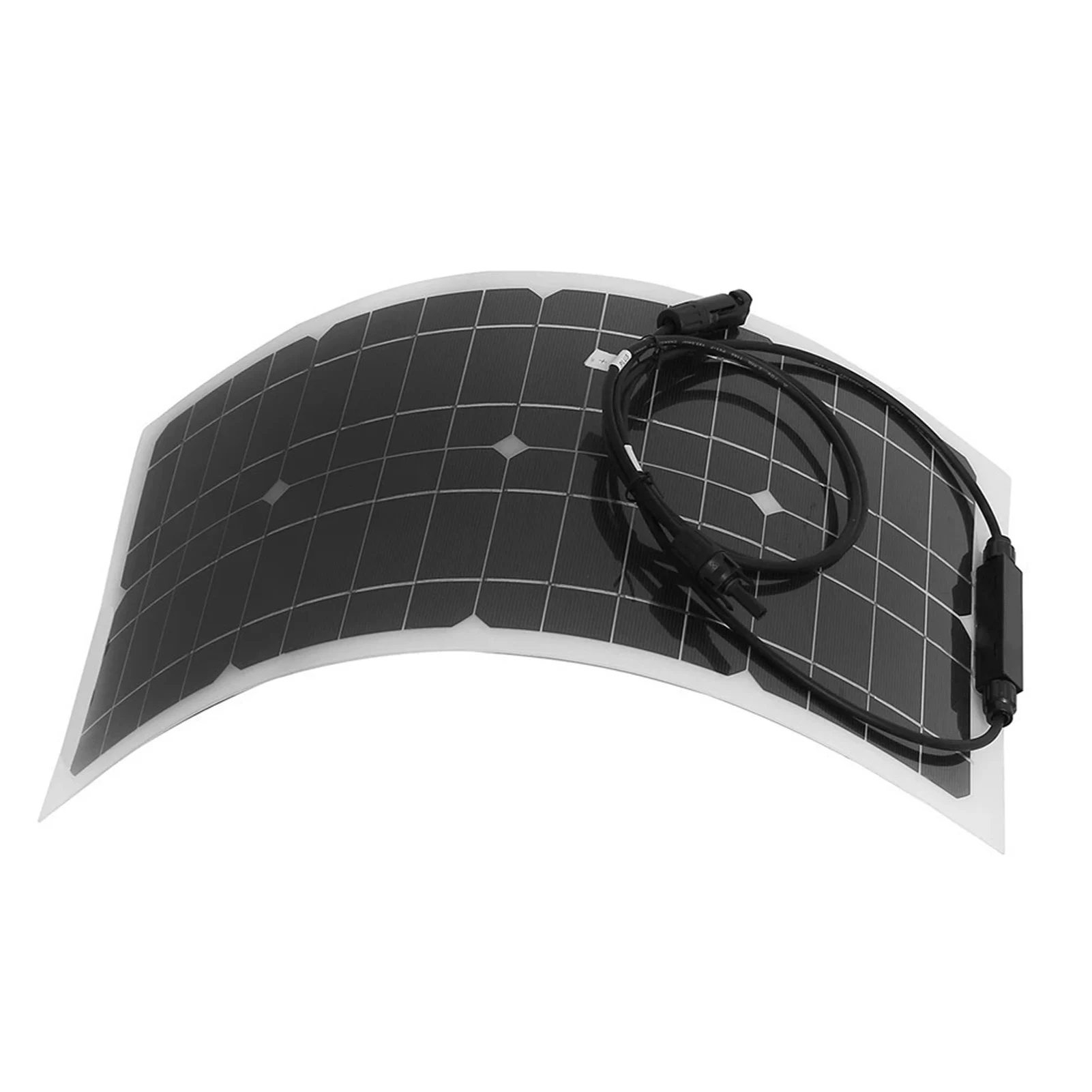 25W Solar Panel Flexible Portable Solar Panel Outdoor RV Boat Solar Panel Power Supply 23% Conversion Efficiency 54x28x3cm