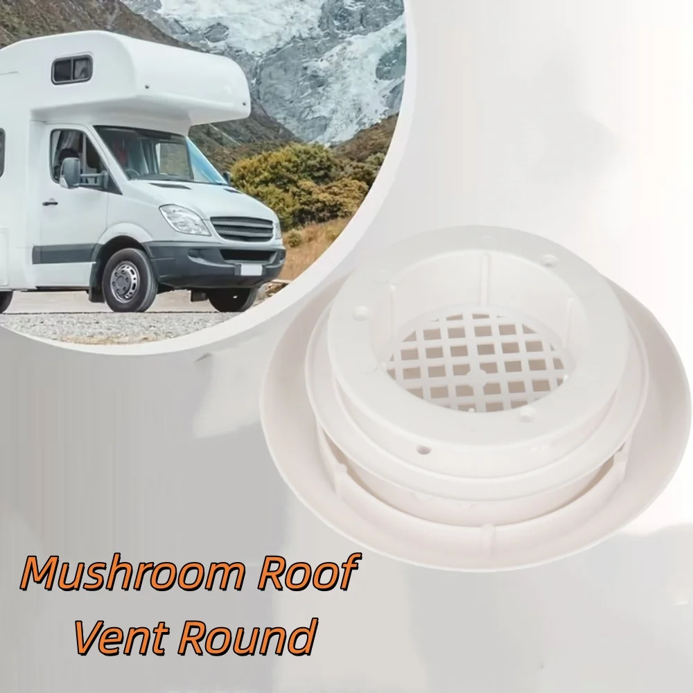 

1 шт. Круглый вентиляционный люк-грибок для крыши, белый пластик – Аксессуары для вентиляции крыши автодома, каравана, кемпера