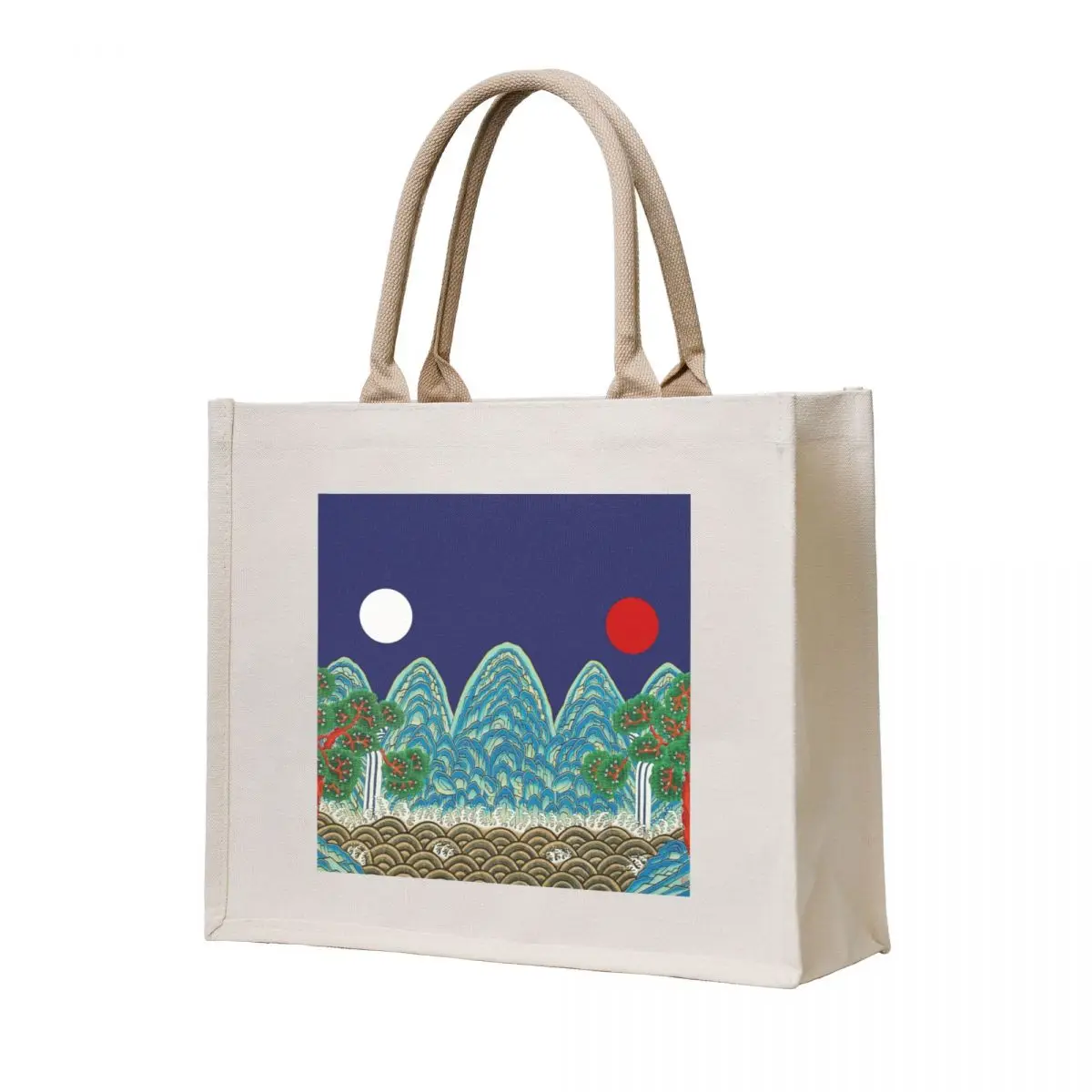 

Ilwol Obongdo-KOREAfolkpainting- Tote Bag Shopping bags bag for beach Handbags women