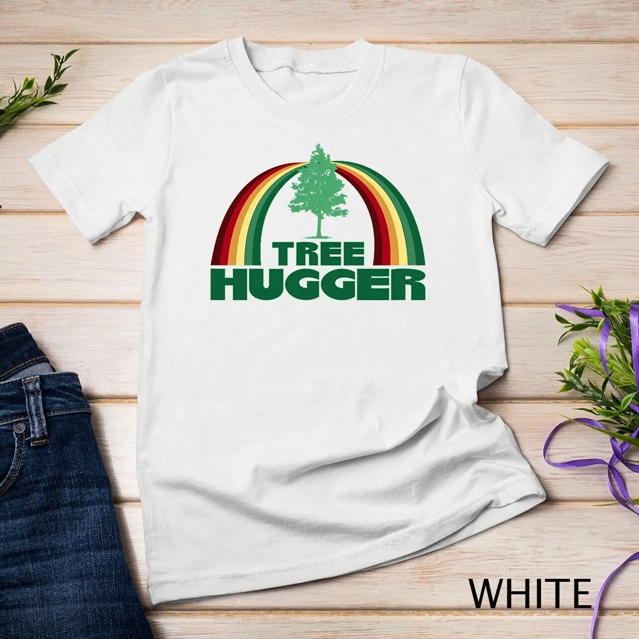 Hugger Environmental Protection Earth Day Tree T-Shirt Unisex T-shirt