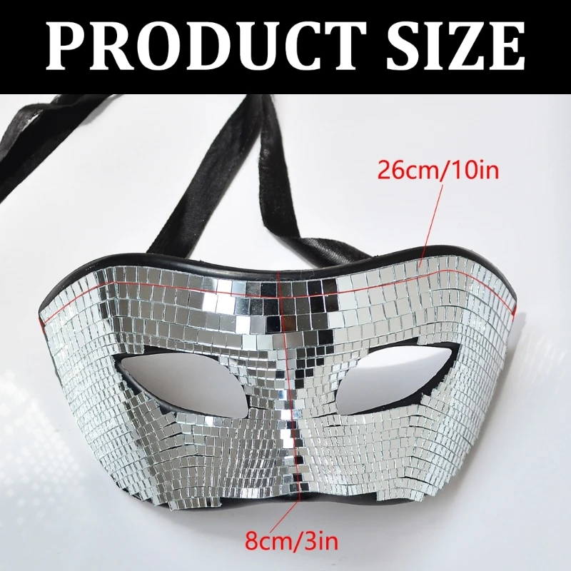 Unique Silver Flashing Designs Party Mask for Youthful Spirit and Party Lover