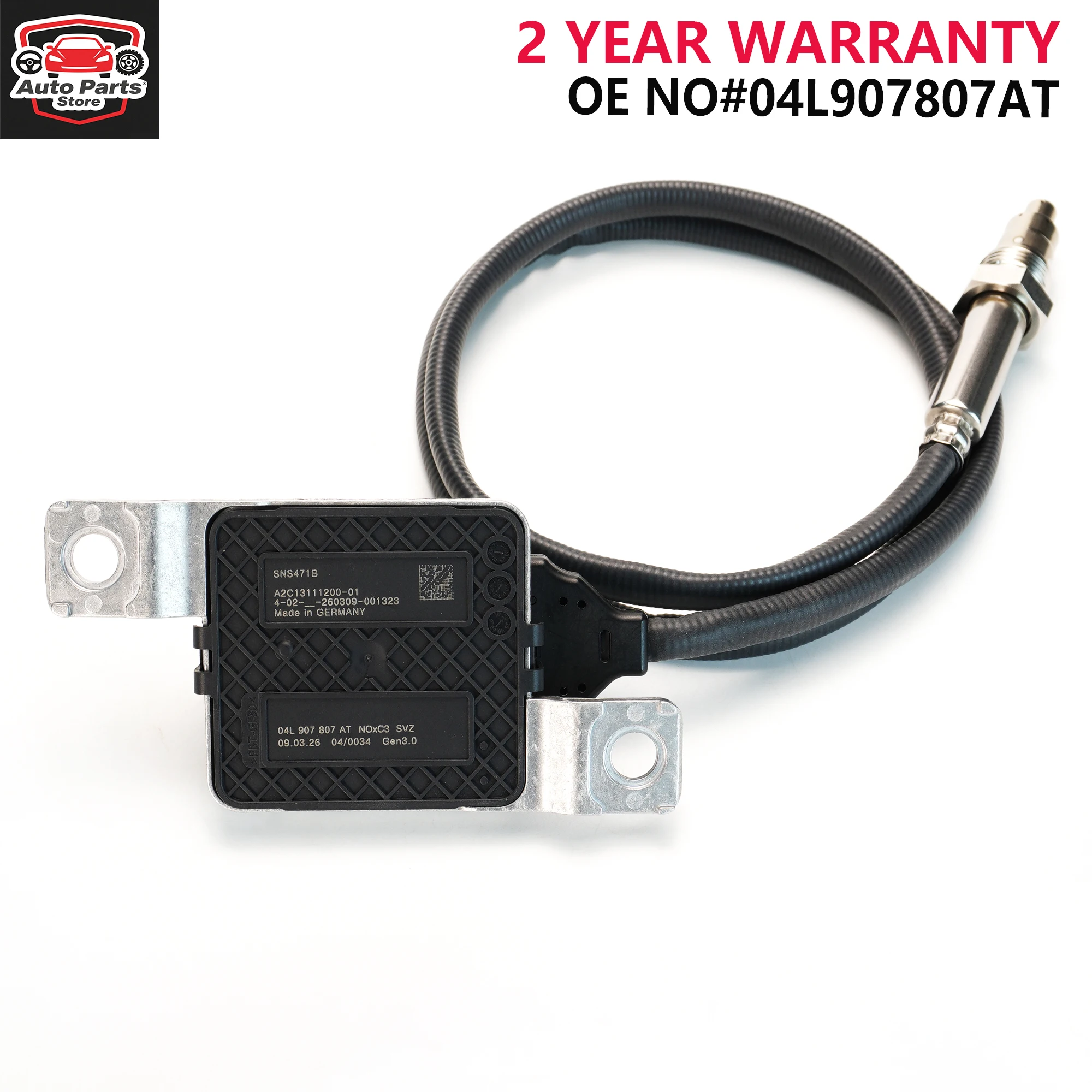 

High quality New 04L907807AT A2C1311120001 SNS471A Nitrogen Oxide Sensor for VW Caddy 2016-2020 2.0 TDI