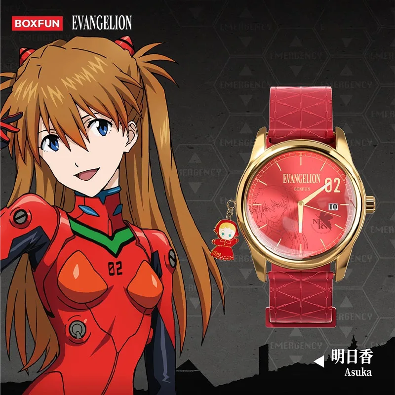 Original BANDAI NEON GENESIS EVANGELION Time Completion Plan Serie Uhr Blind Box Anime-Charakter-Modell Spielzeug Geschenke