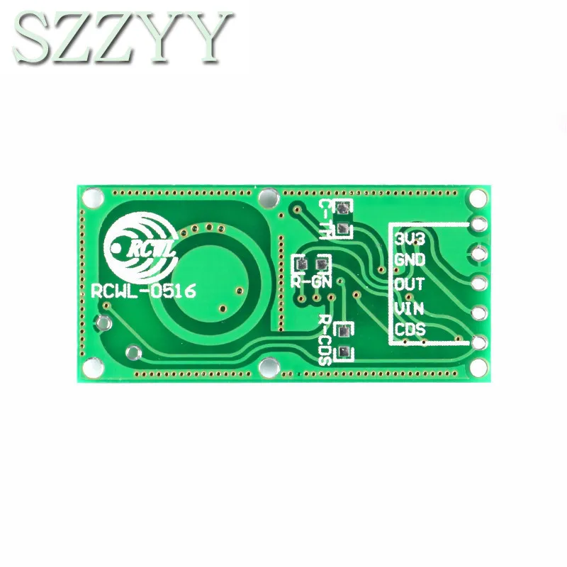 RCWL-0516 módulo de sensor de radar de microondas módulo de interruptor de indução do corpo humano sensor inteligente