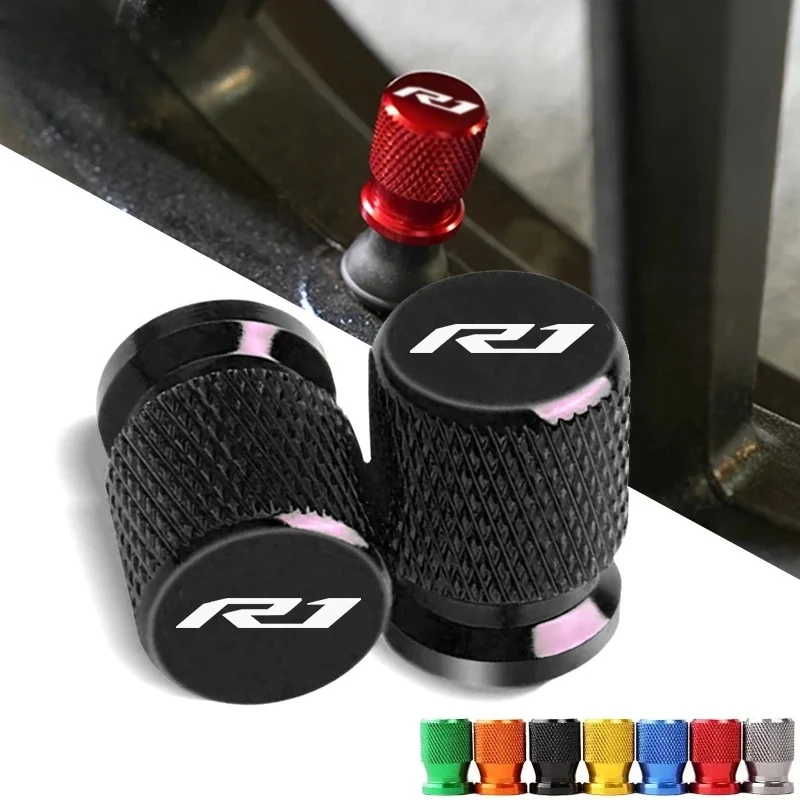 New For Yamaha YZFR1 YZF-R1 YZF R1/R1M/R1S 2014-2024 2025 Motorcycle Accessories Wheel Tire Valve Stem Caps CNC Airtight Cover