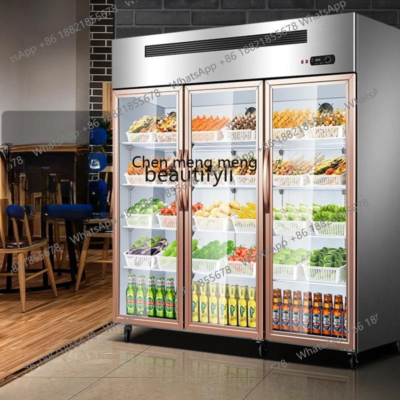 

Refrigerated Display Cabinet Beer Beverage Tea Fruit Barbecue Vegetables Fresh Cabinet