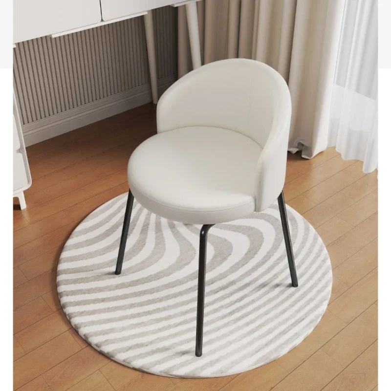 Cosmetic stools household Nordic luxury ins leisure dining chairs modern minimalist nail backrest chair dressing stool Furniture