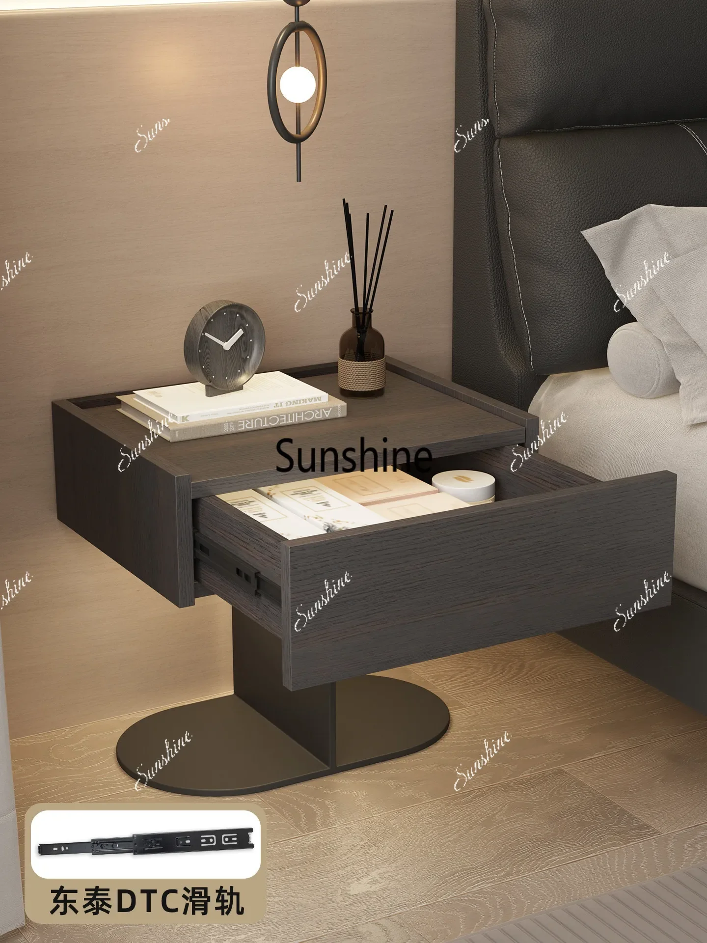 Light luxury high-end master bedroom creative sensor lamp bedside lockerTJ