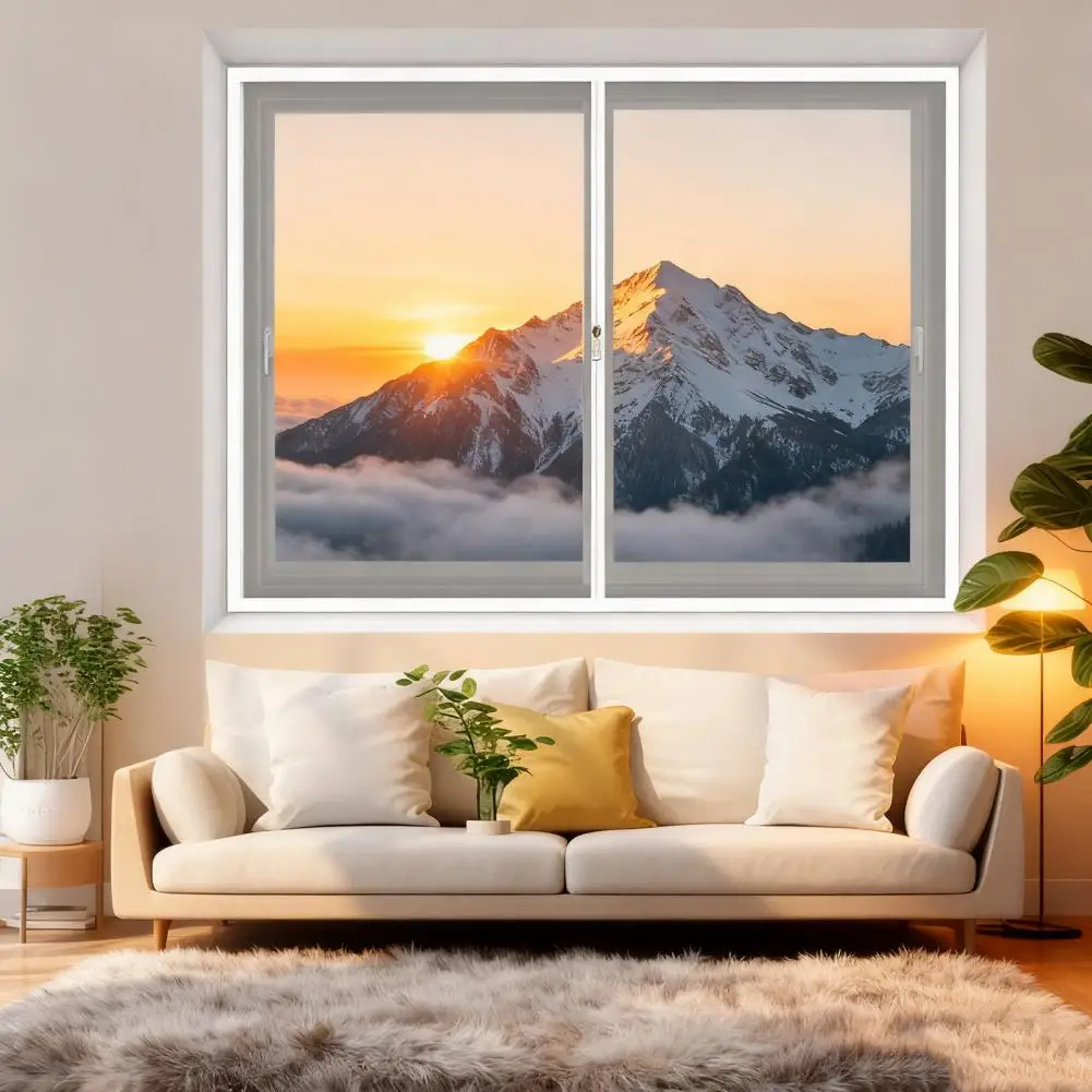 Easy Installation Window Seal Window Insulation Kit with Zipper Thermal Insulated Window Cover Reusable for Winterizing