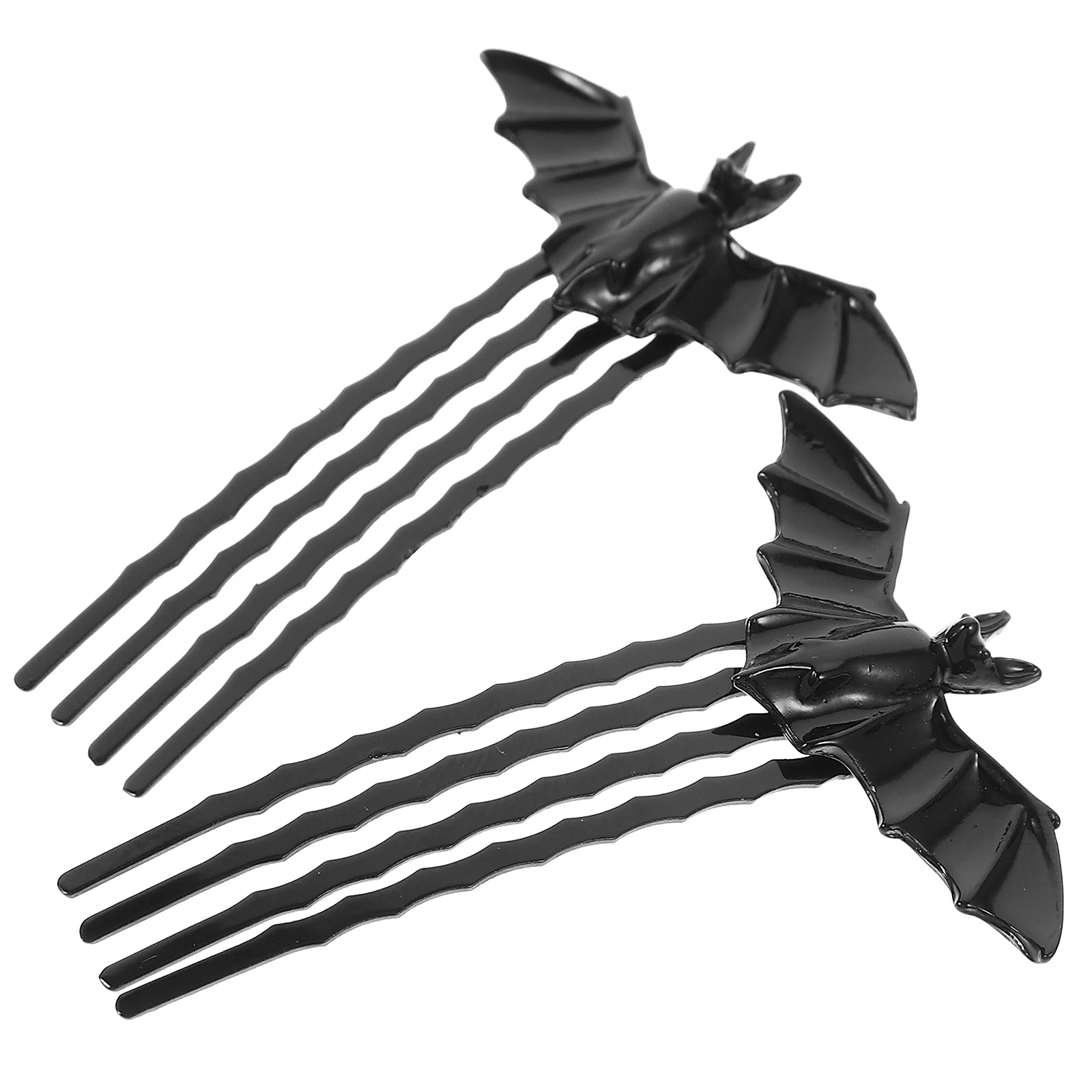 

2pcs Wing Hair Combs Durable Fashion Black Women Accessories Halloween Party Haircombs Party Hairpins Prom Church Gifts