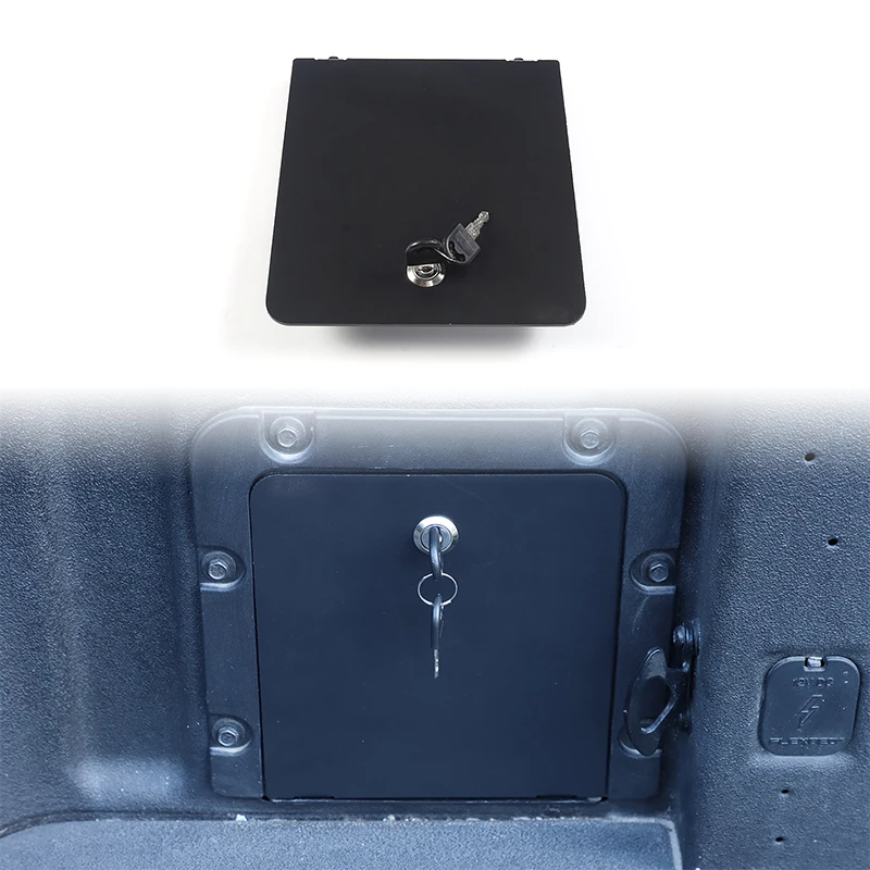 For Ford Maverick 2022-2024 Pickup Aluminum Alloy Trunk Bed Security Lockbox Cover With 2 Keys Car Exterior Accessories