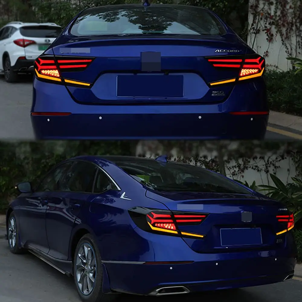 LED Taillights For Honda Accord 2018 2019 2020 Rear Tail Lamp Look Like Lamborghini Car Accessories