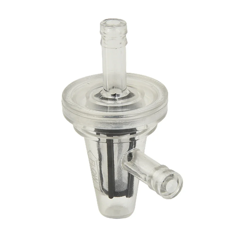 Motorcycle Right Angle 90° Fuel Filter Clear Inline Filter Quad Scooter Plastic For 5/16