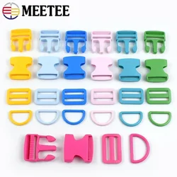 32/38mm Plastic Ring Buckle for Backpack Strap Release Closure Clasp Webbing Tri-Glide Slider Hooks DIY Sewing Accessories
