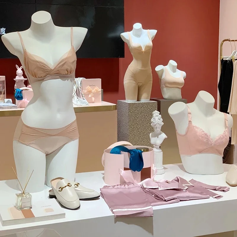 

Half-length Underwear Mannequins Props Female Women's Clothing Store Bra Underwear Display Model Window Full Body Display Stand