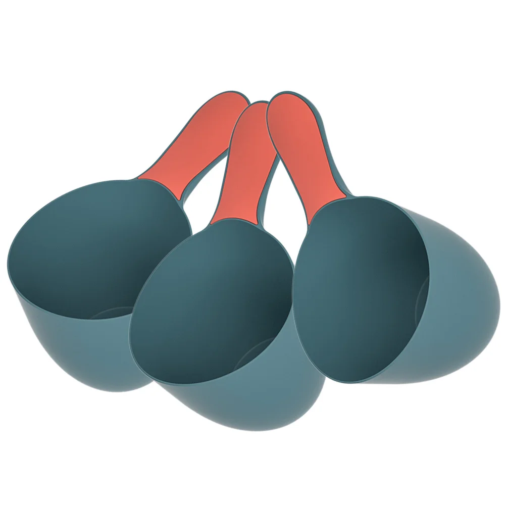 3 قطعة مغرفة مياه الحمام مغرفة دش بلاستيكية للحمام قابلة لإعادة الاستخدام قحافة مقبض مريح قبضة مريحة دائم داخلي