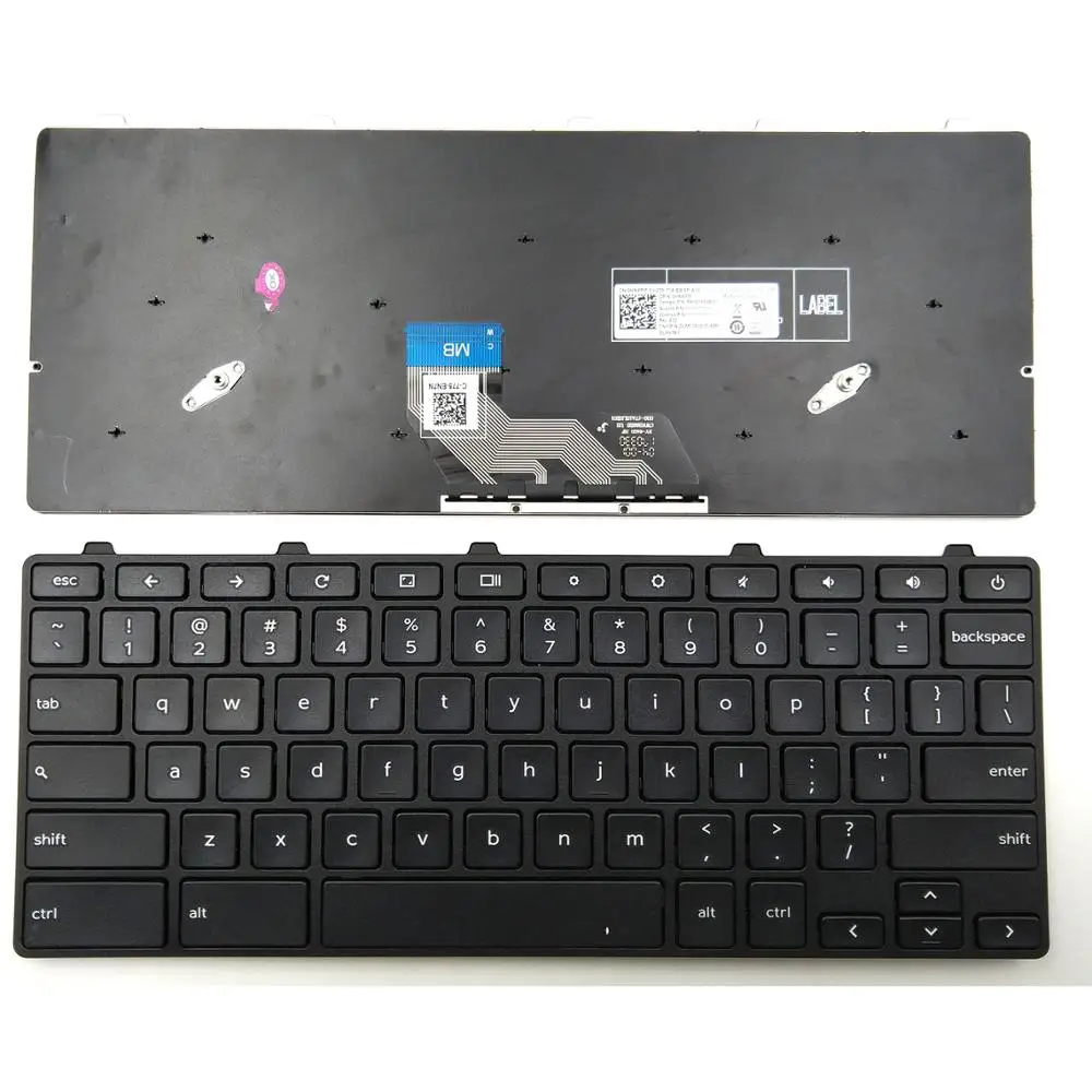 

New Laptop Keyboard For Dell Chromebook 11 3180 3189 Series US Without Frame 05XVF4 0HNXPM