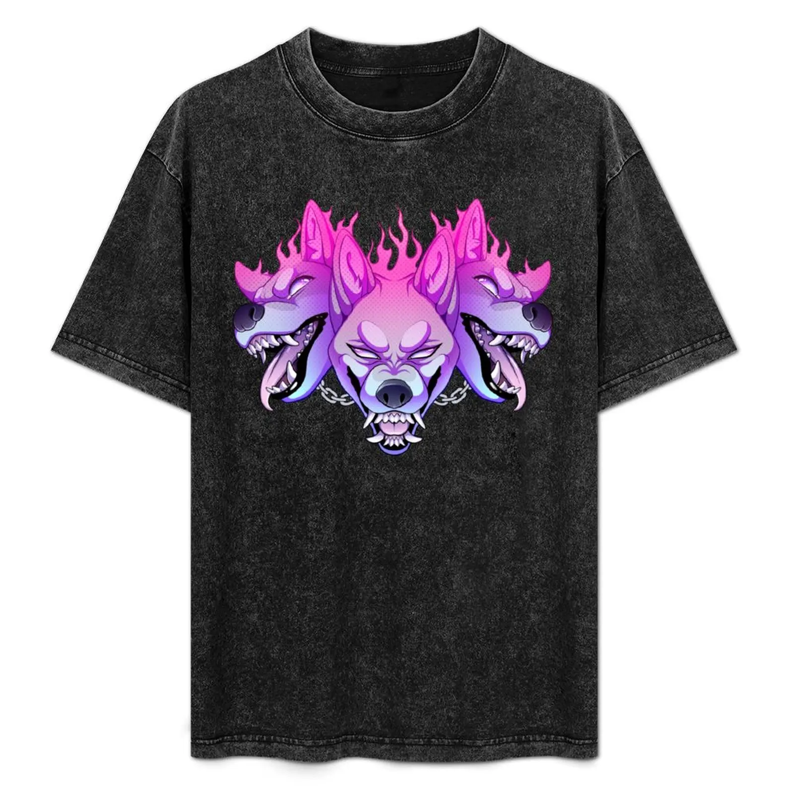 

Cerberus T-Shirt Basic Simple Casual Short Sleeve Tee