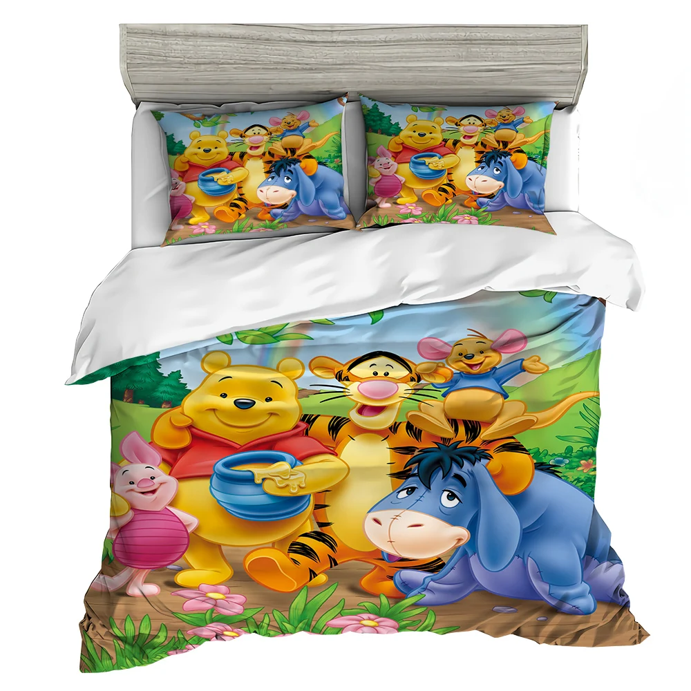 

Disney Winnie The Pooh Bedding Set,Winnie The Pooh Duvet Cover Set for Children Boys girls,3d Children'S Bedding Set Universal