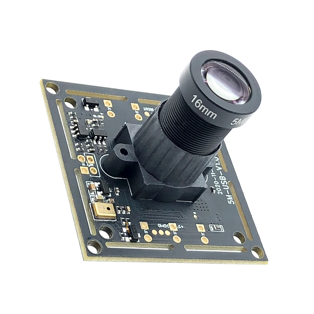 16 مللي متر 25 مللي متر عدسة CCTV كاميرا ويب الصناعية النقية المادية HD 500 واط UVC 2592*1944 30FPS وحدة كاميرا بمنفذ USB ميكروفون ويندوز لينكس