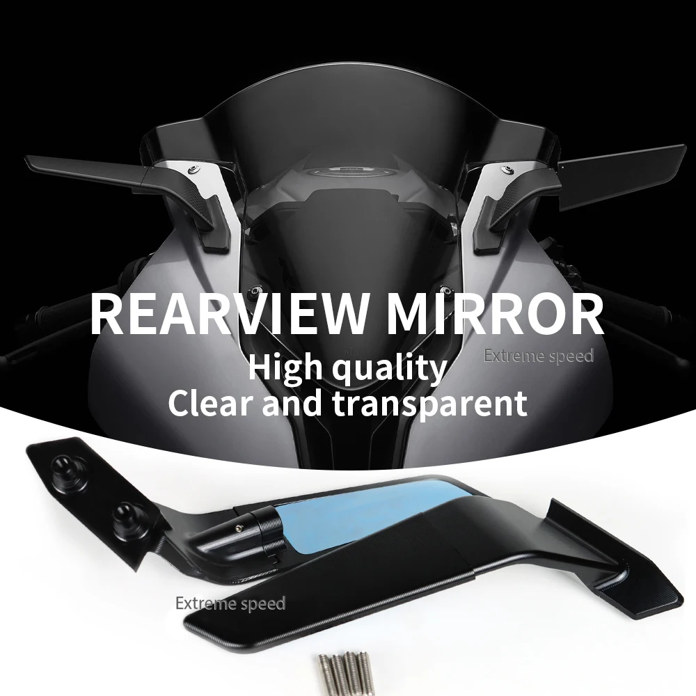 Motorcycle Rearview Mirro  blade 360 ° rotating mirror  For BMW S1000RR  2019 2020 2021 2022 2023  ADV Aluminum Alloy Rear View