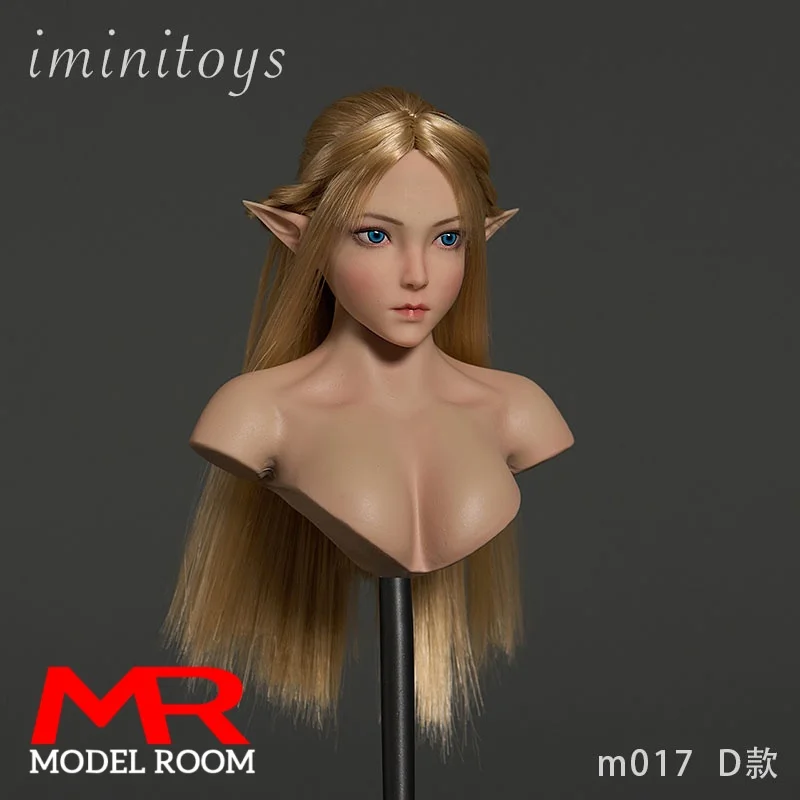 Iminitoys M017 1/6 ليتل قزم فتاة عيون زرقاء رئيس نحت نحت نموذج صالح 12 ''TBL JIAOU شاحب أنثى الجندي عمل الشكل الجسم