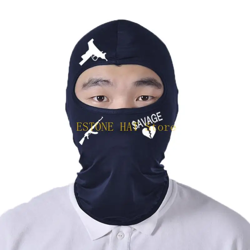 49MF Balaclava Hat Men Neck Warmer Winter Scarf Set for Commute Cycling Ski Balaclava Hat Running Beanie Hat