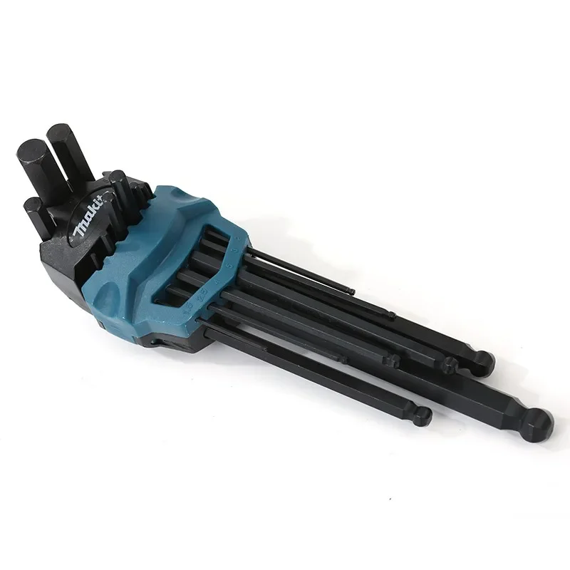 Imagem -02 - Makita-portátil Allen Key Grupo Chave Sextavada Chave Inglesa Ajustável L-shape Nuts Six-lens Ball Head Repair Tools B65894 Pcs