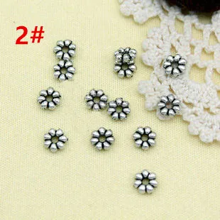 50Pcs Tibetan Silver Spacer Beads Metal Spacer Beads for Jewelry Making, Bracelet Necklace Craft Beads for Jewelry Findings image 4