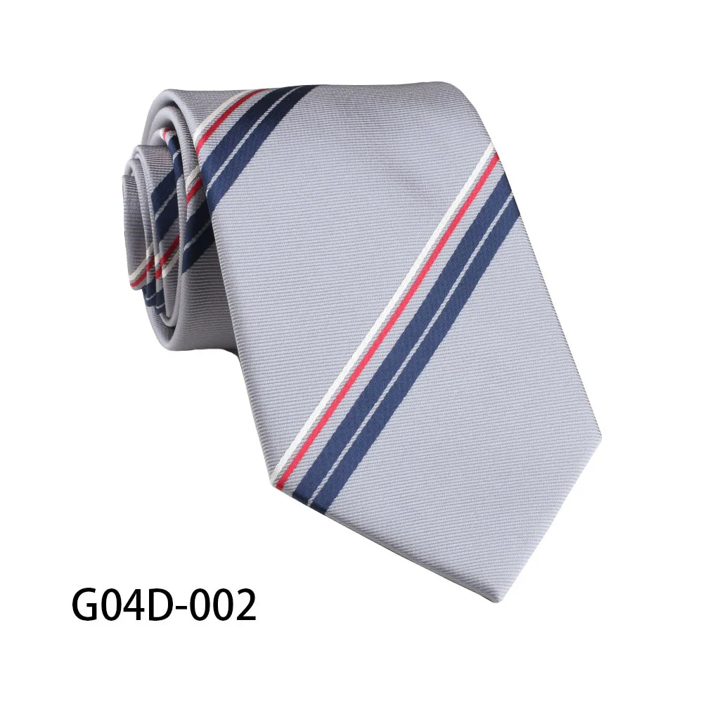 Retro and trendy style tie, men's formal attire, business stripes, retro red coffee colored suit shirt, fashionable emcee