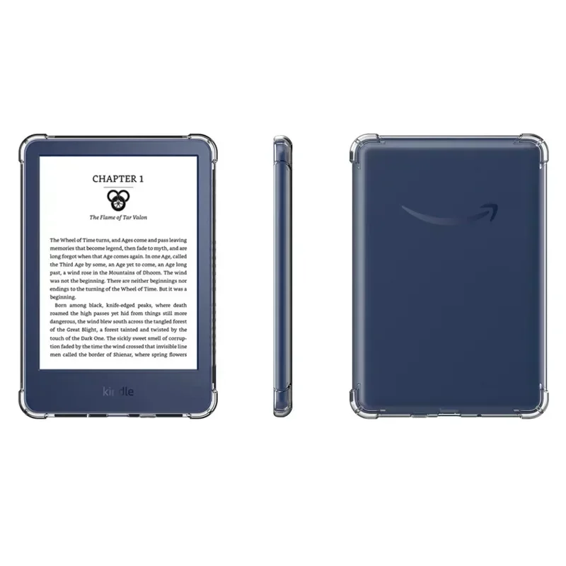 Étui transparent pour Kindle, couverture souple, KPW 5, 4, 3, 2/1, 10th, Oasis 9, 10th, Paperwhite 5, 6, 7th Paperwhite 11th