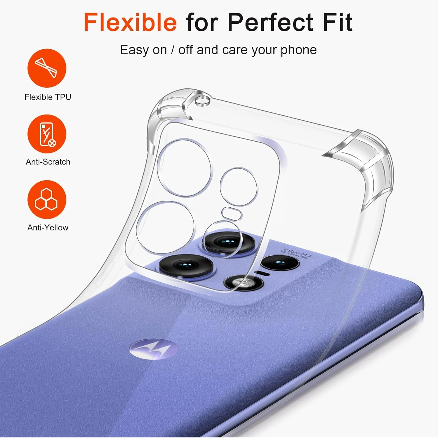 Shockproof Airbag TPU Case for Motorola Edge 50 Neo Moto Edge 50 Pro Fusion Ultra Protective Cover Capa Fundas Coque