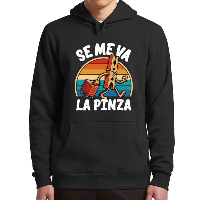 

Se Me Va La Pinza Hoodies Funny Spanish Jokes Y2k Vintage Hooded Sweatshirt Unisex Soft Casual Pullover For Men Women