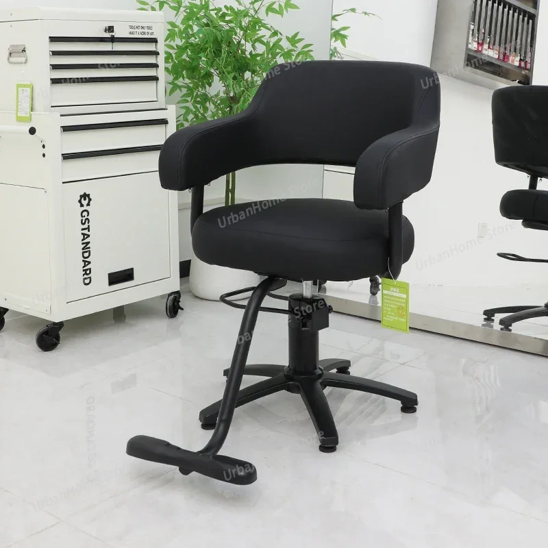 Styling  Professional Barber Chairs Stool with Wheels Beauty Salon Swivel Hairdressing Chair Armchair Barberia Salon Furniture
