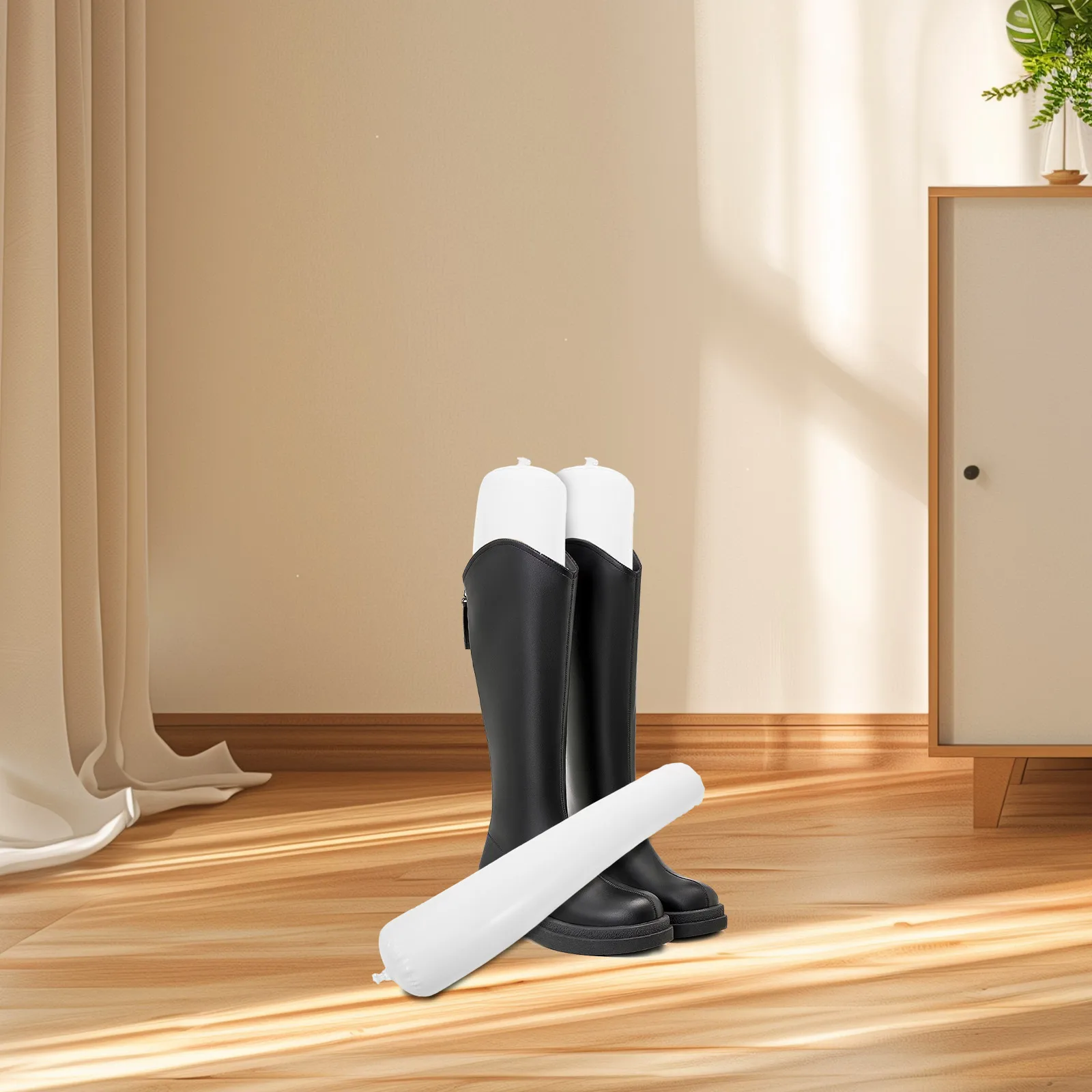 

3Pairs Inflatable Boots Stretcher for Tall Boots Women Heavy Duty Shoe Trees Wide Fit Support Easy Storage 50Cm